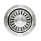 Nantucket Sinks 3.5 Inch Extended Flange Disposal Kitchen Drain in Brushed Stainless 3.5EDF-BRS - alternate 3
